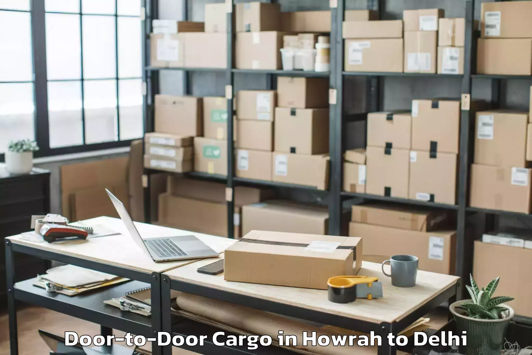 Book Howrah to V3s East Centre Mall Door To Door Cargo Online